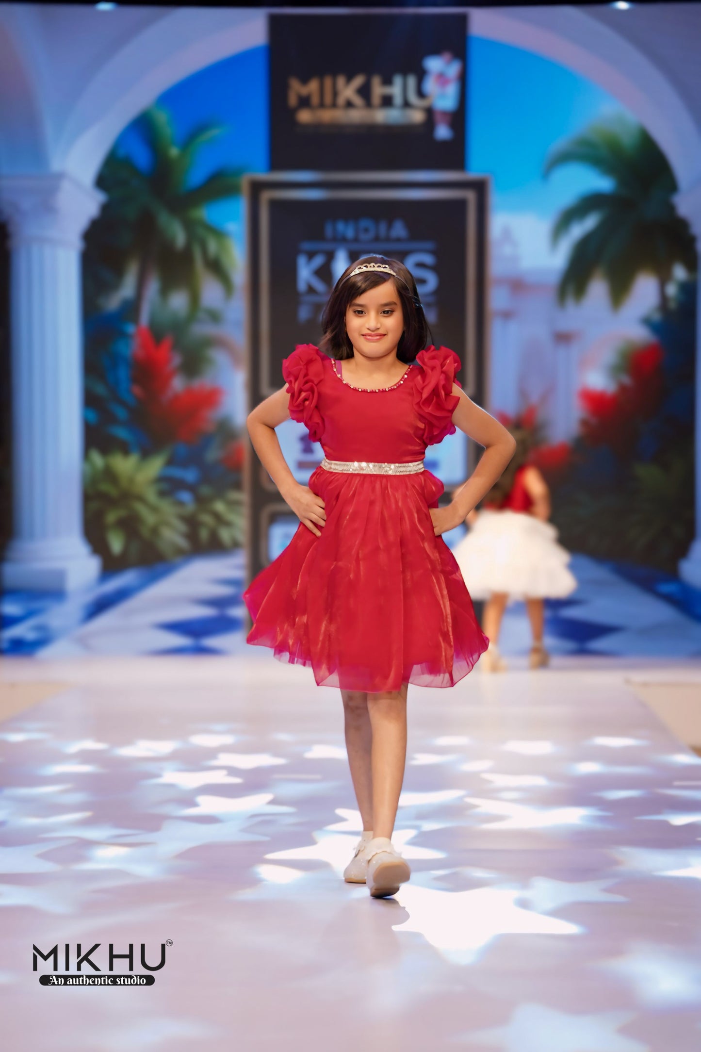 Pink kids frock KW014