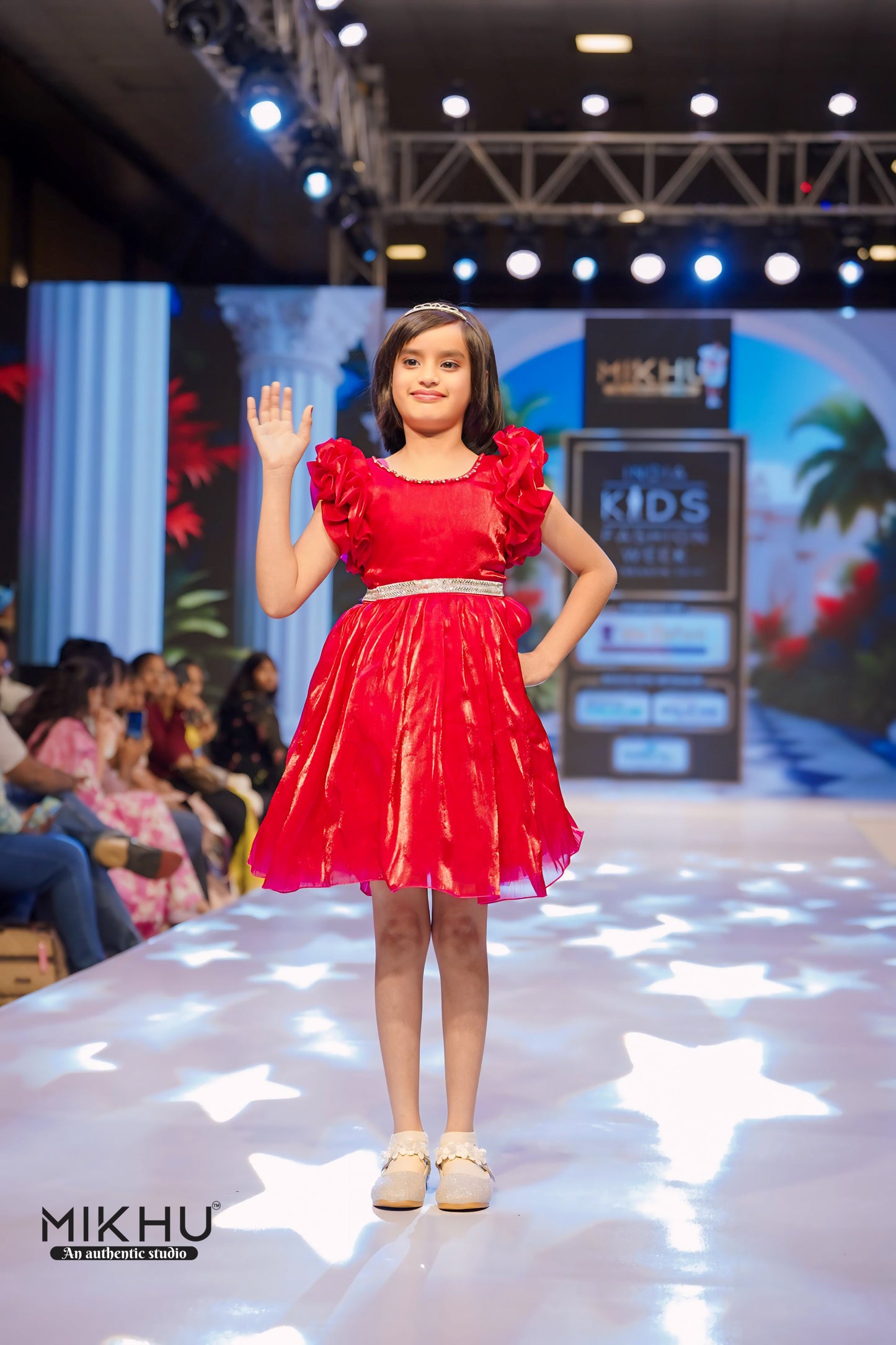 Pink kids frock KW014