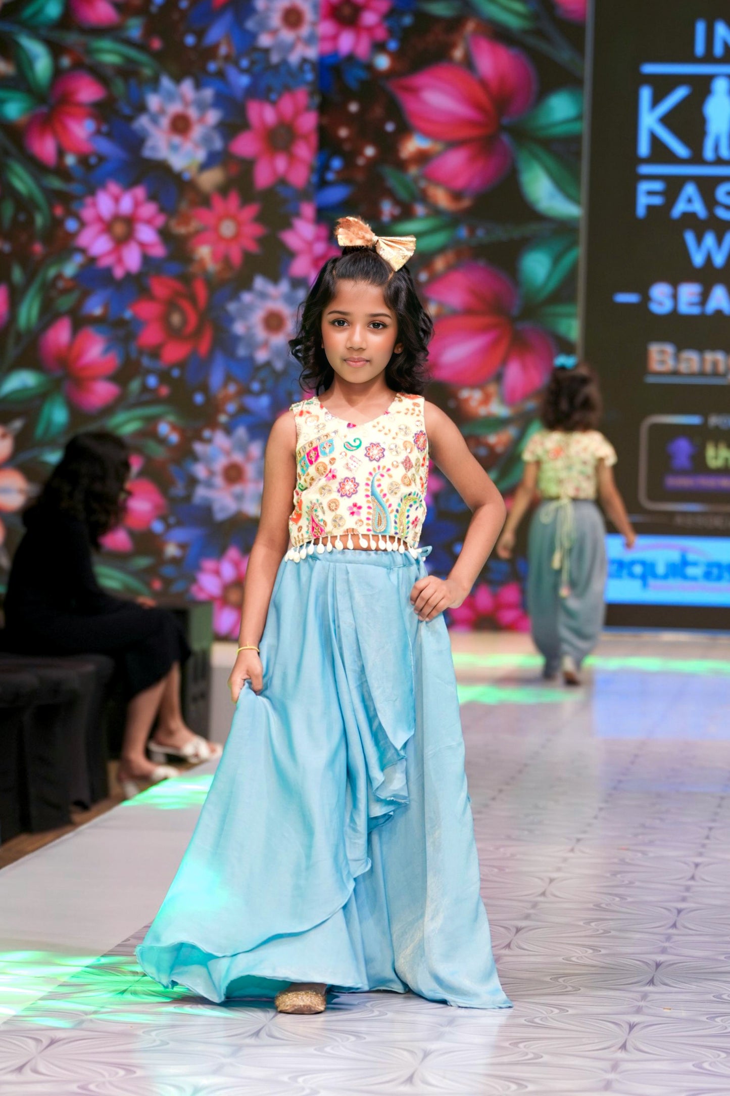 Light blue skirt and top RR003