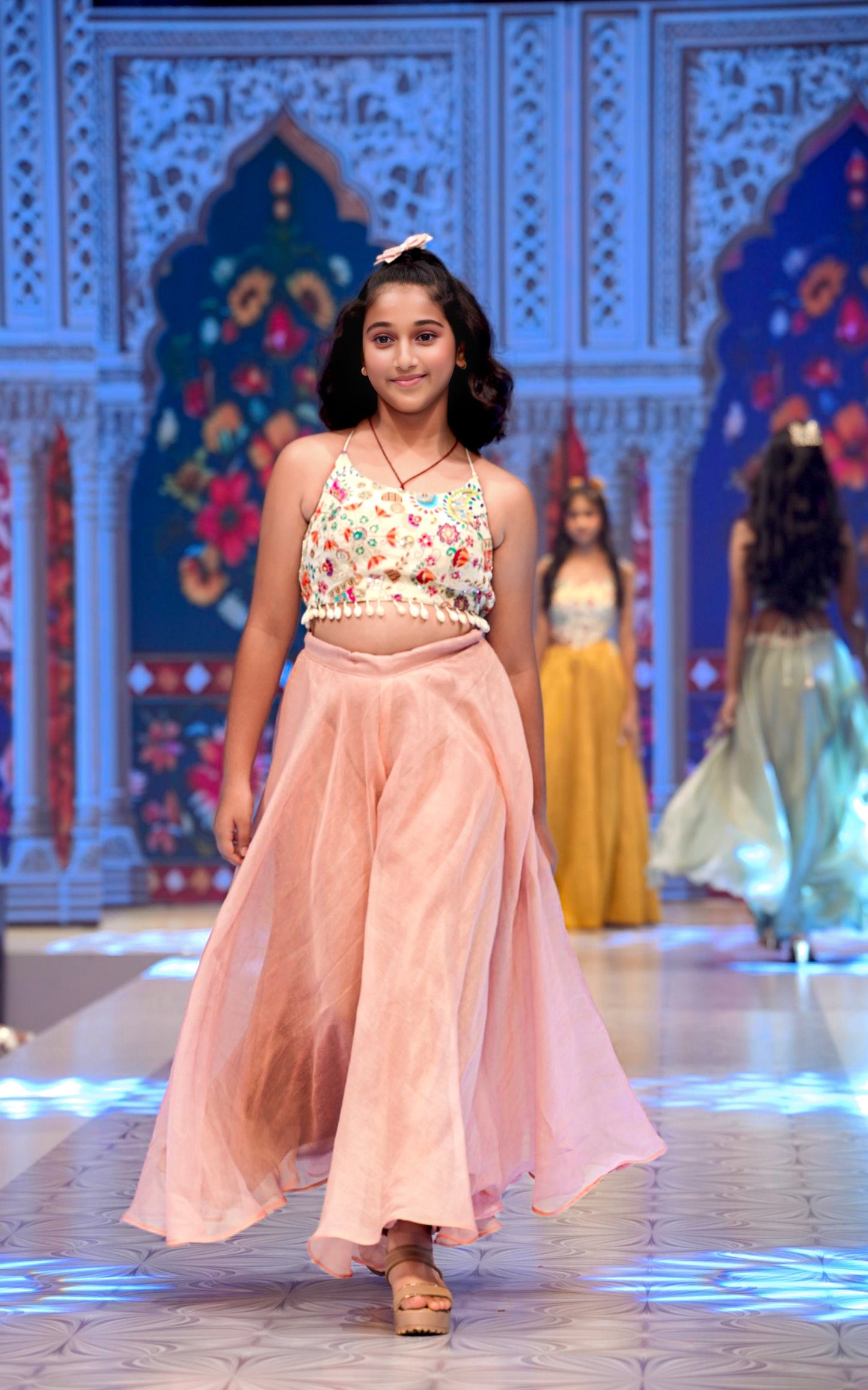 Baby pink Designer kids wear RR001