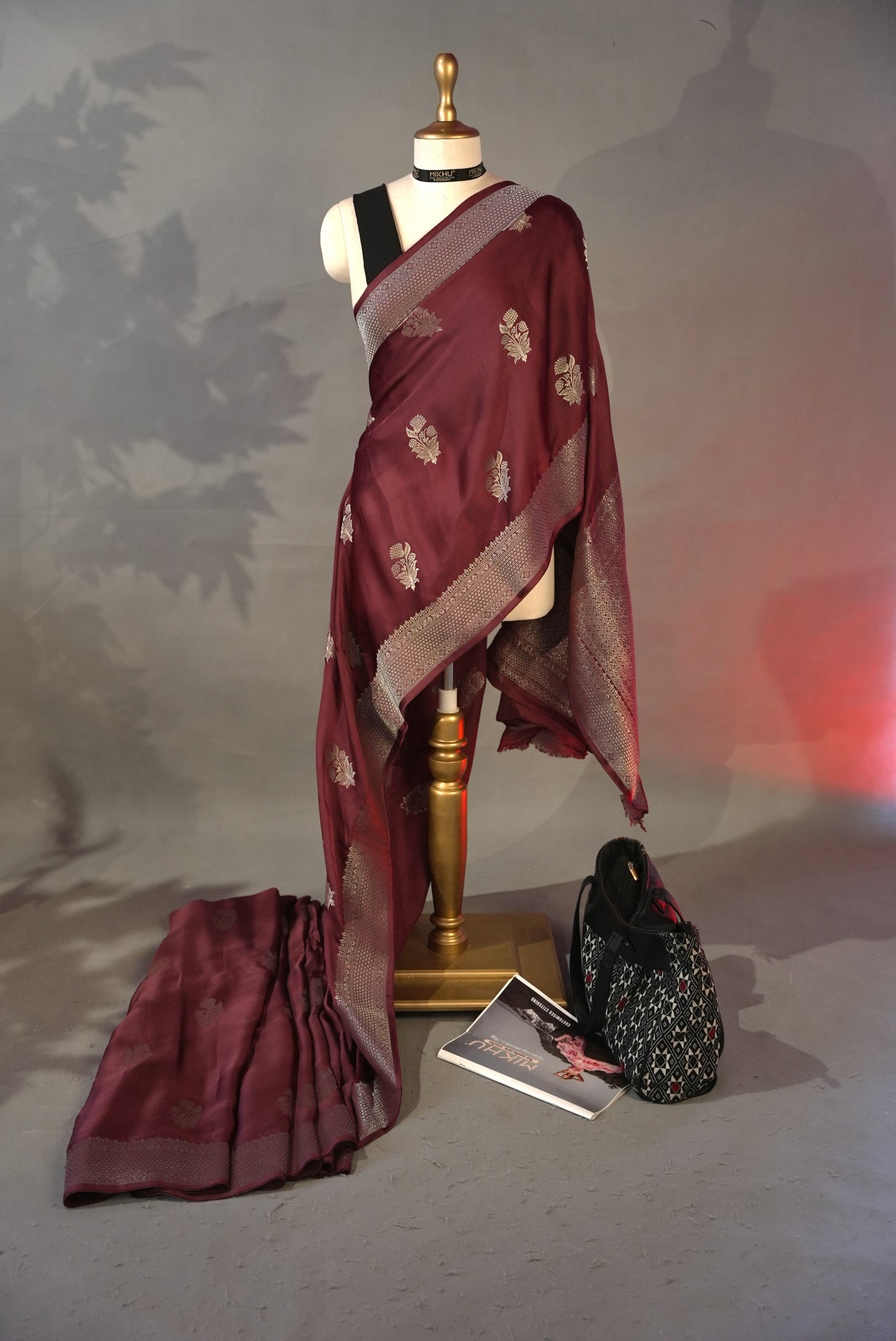 Purple Banarasi Saree BS005