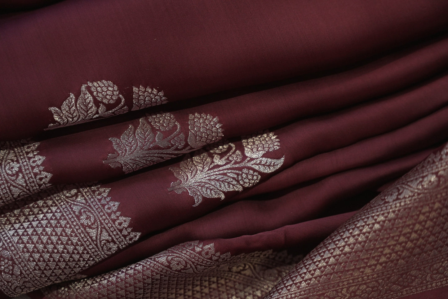 Purple Banarasi Saree BS005