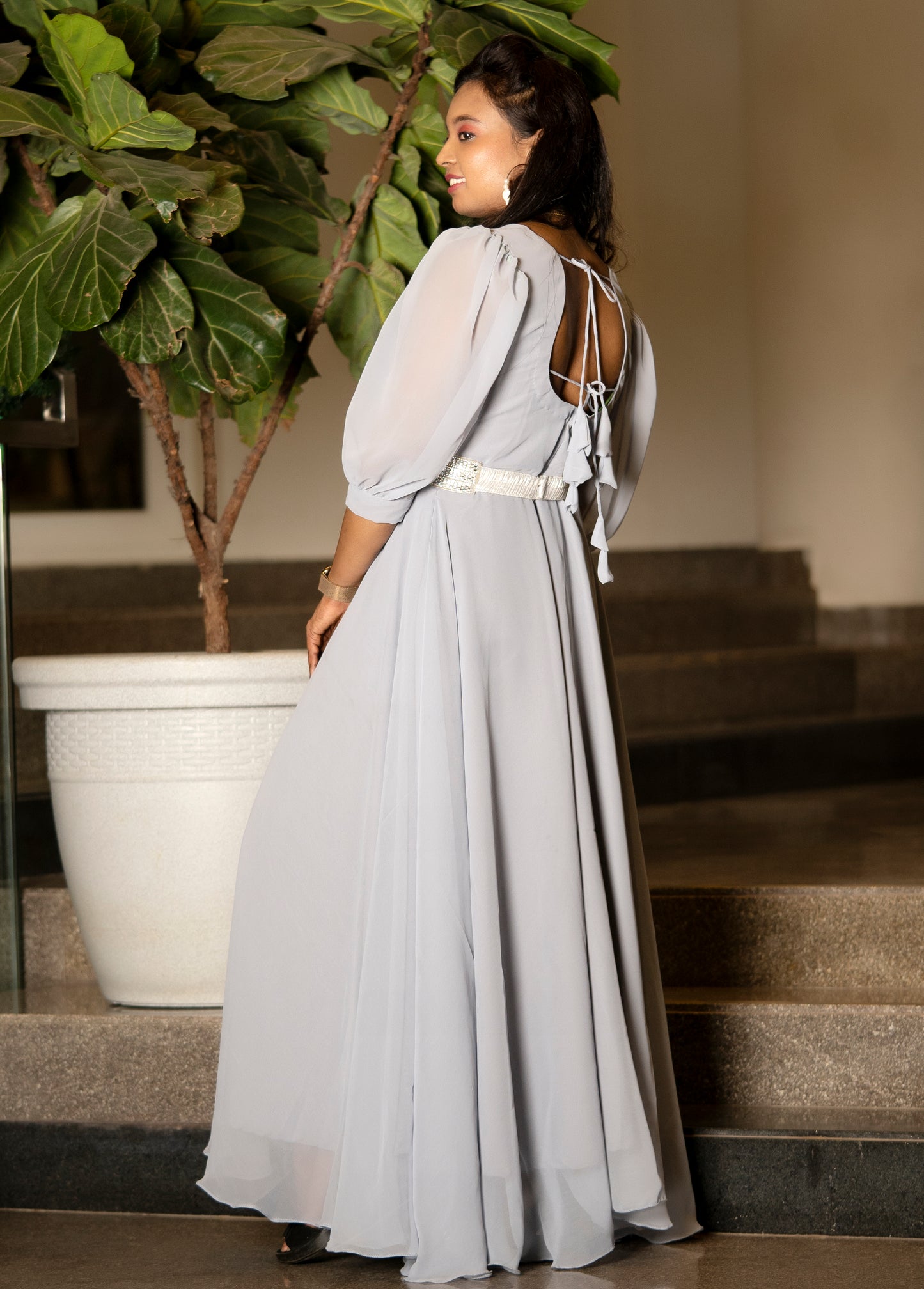 Light blue pastel gown GN016