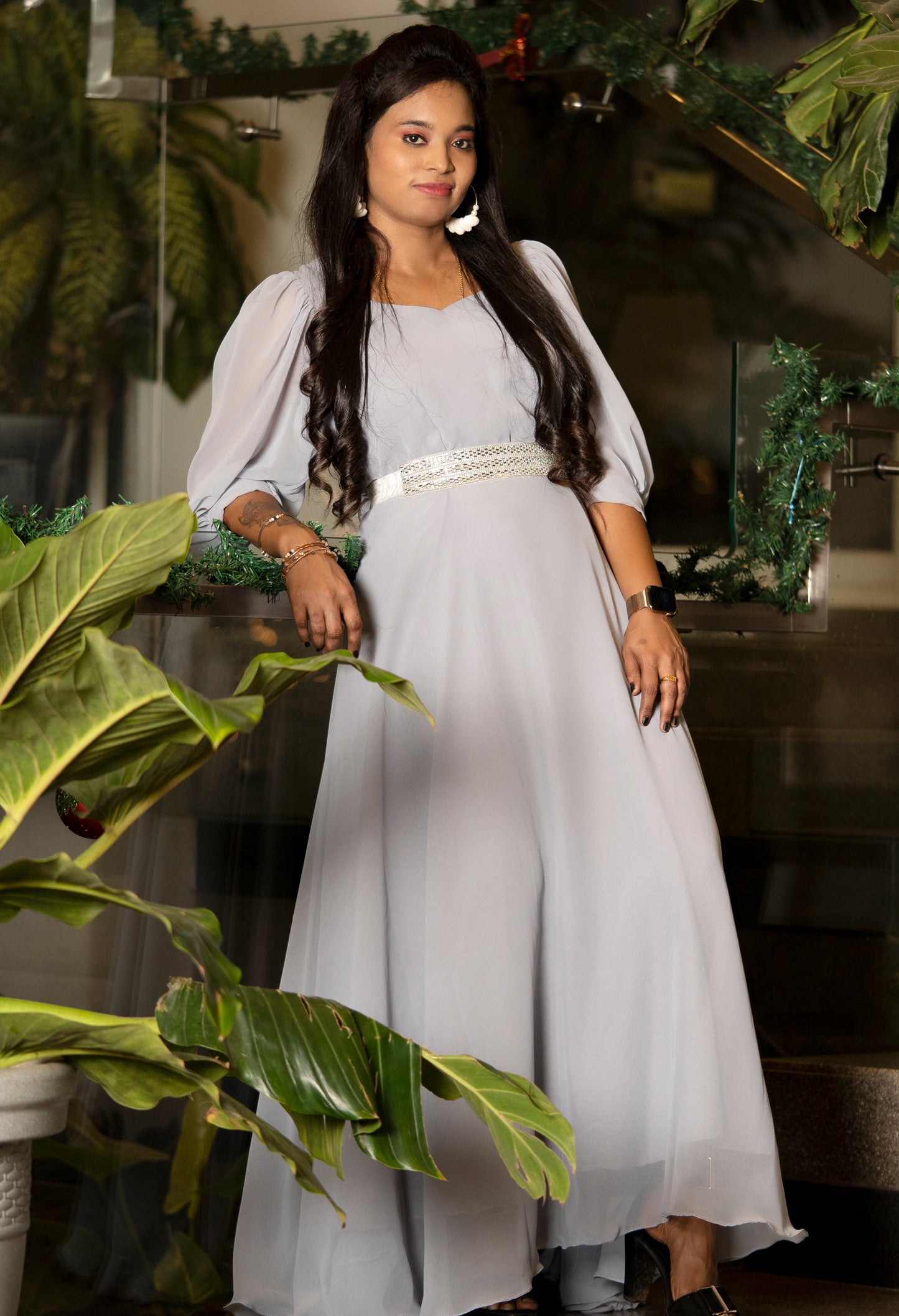 Light blue pastel gown GN016
