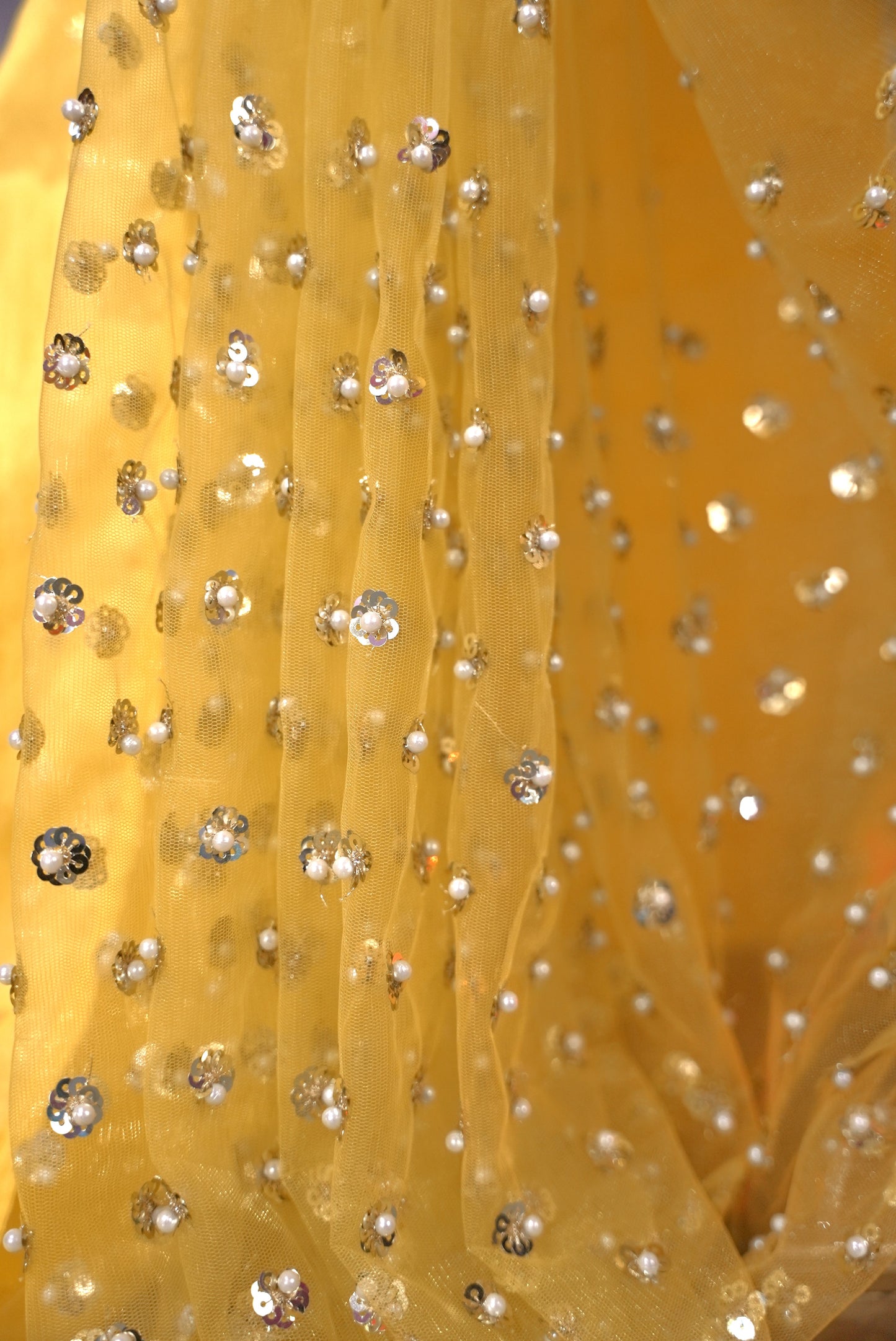 Yellow cotton silk saree DS006