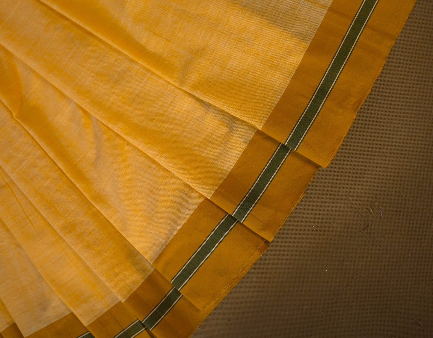 Yellow elegant cotton saree CS006