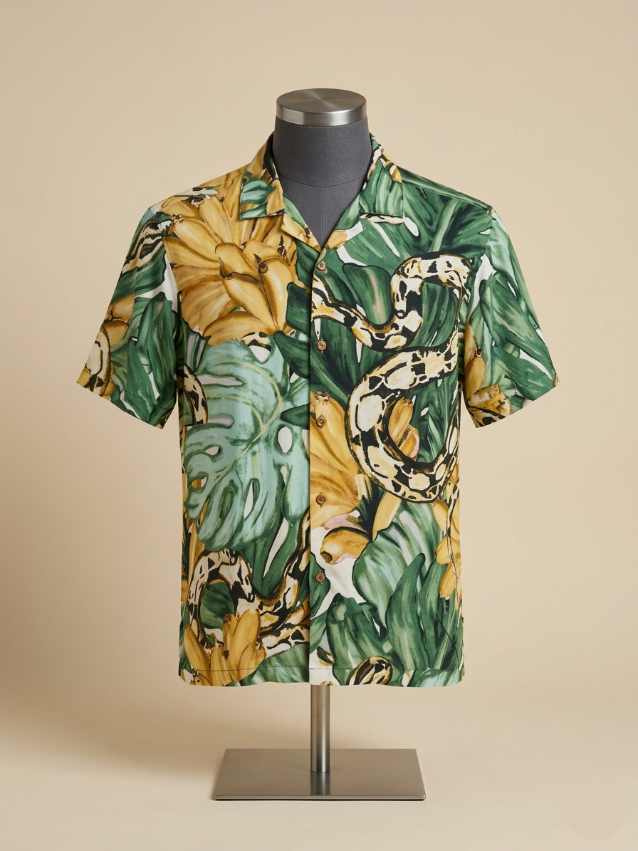 Jungle themed printed shirt