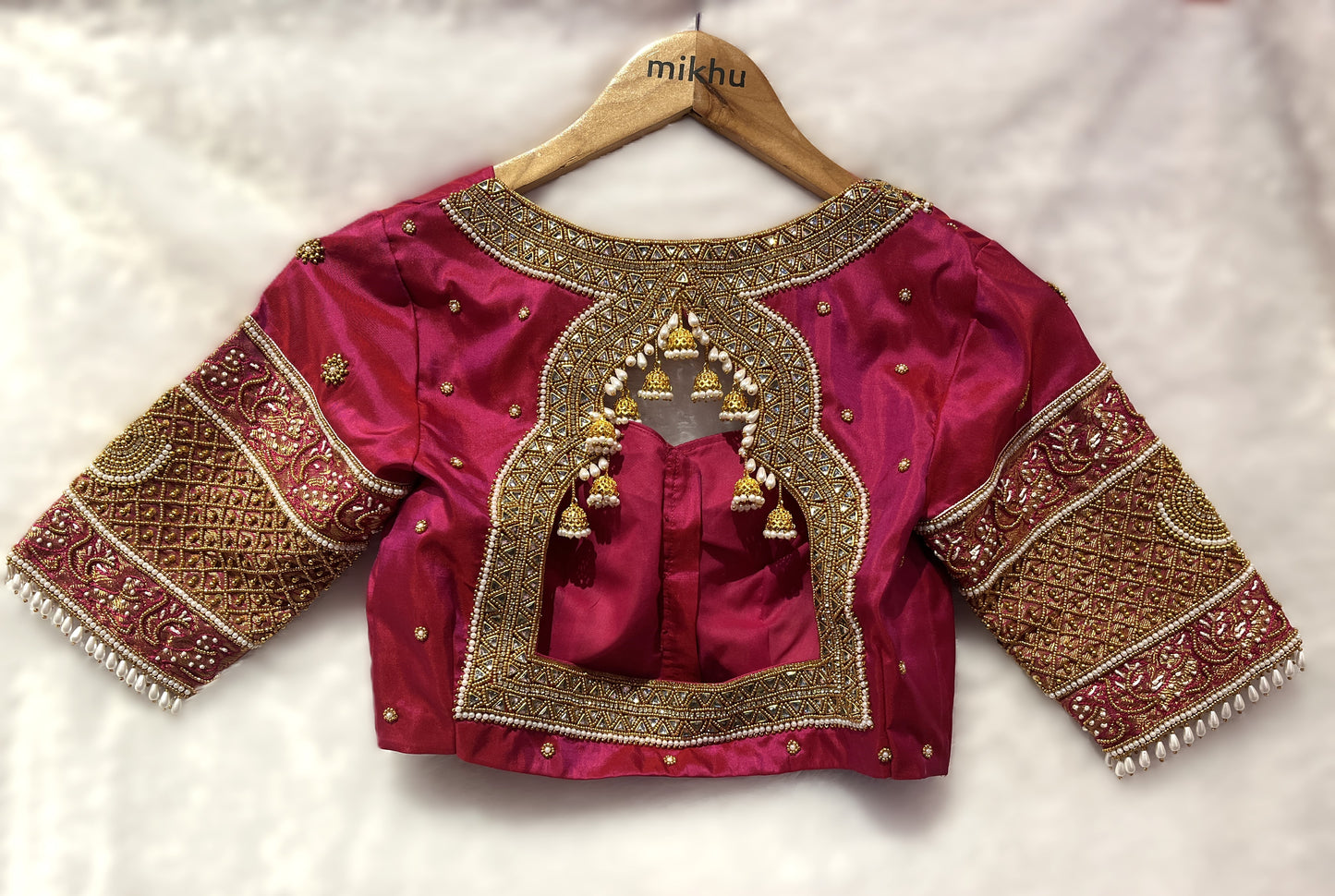 Pink handwork blouse