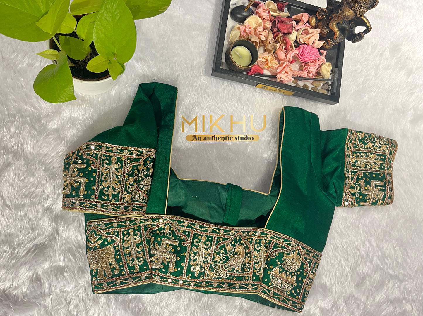 Elegant Aari work handwork blouse