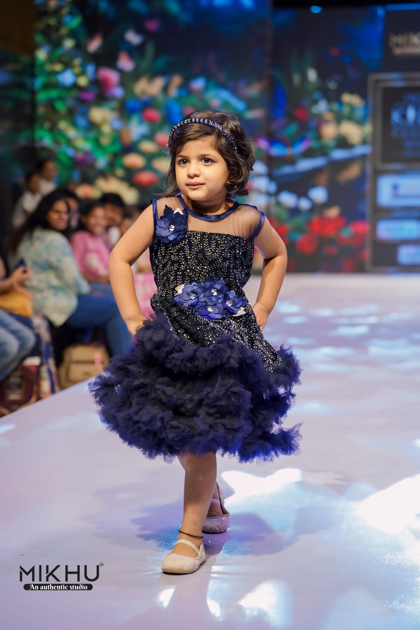 Navy Blue Kids frock KW022