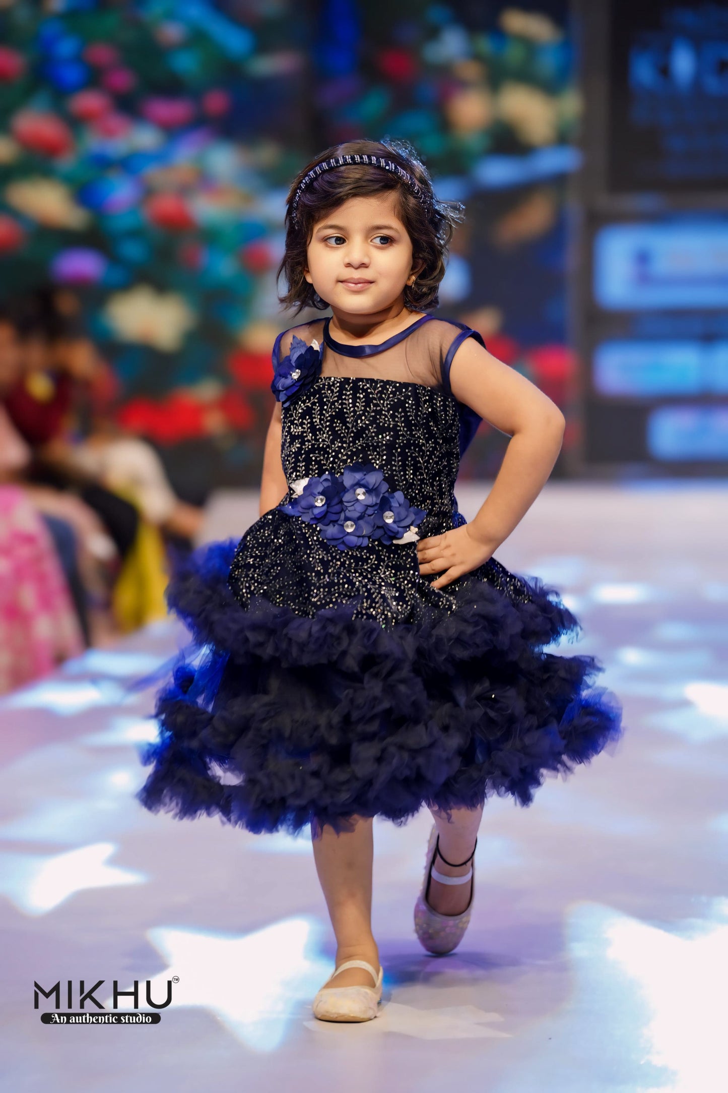 Navy Blue Kids frock KW022
