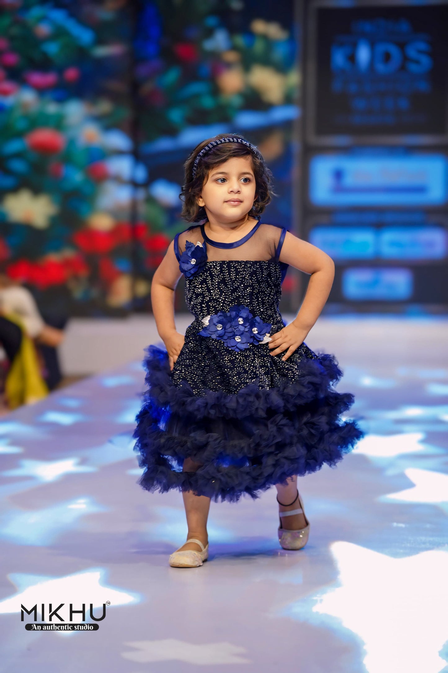 Navy Blue Kids frock KW022