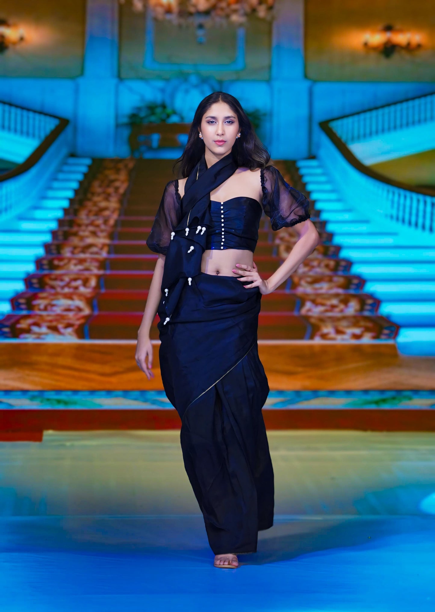 Indo western saree BW008