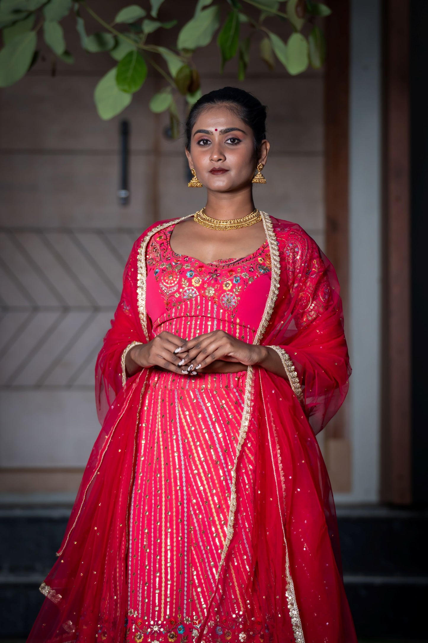 Pink handworked lehenga LH001