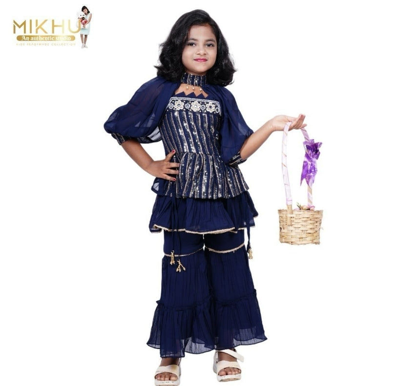 Mauve Sharara set KW043