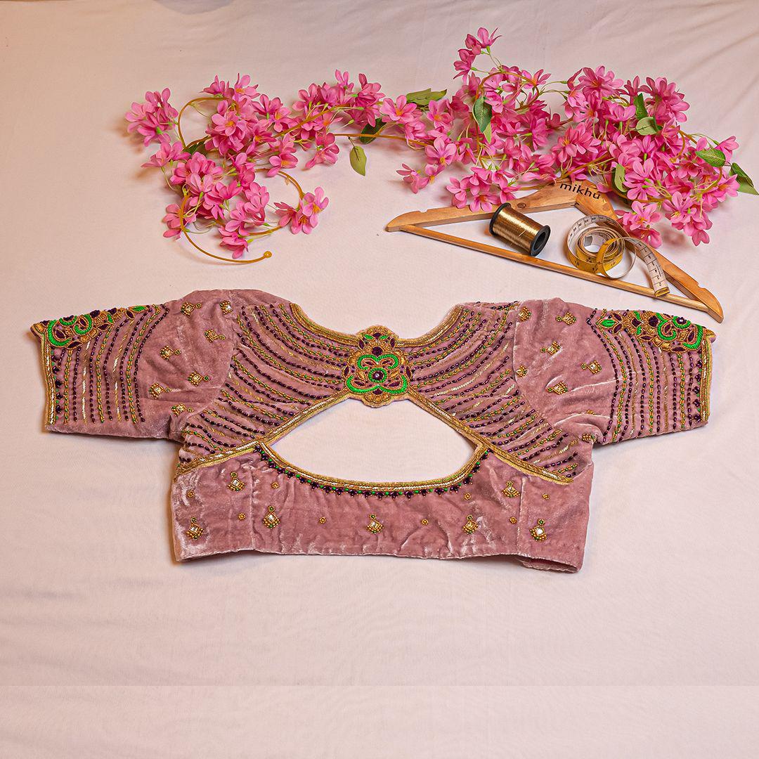 Light pink handwork blouse