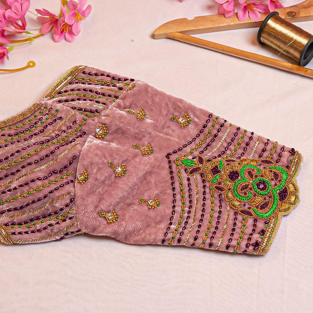 Light pink handwork blouse