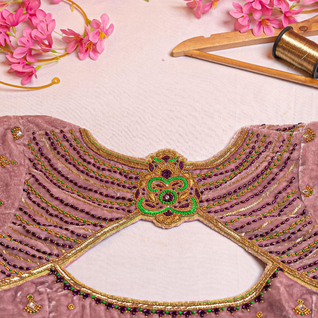Light pink handwork blouse