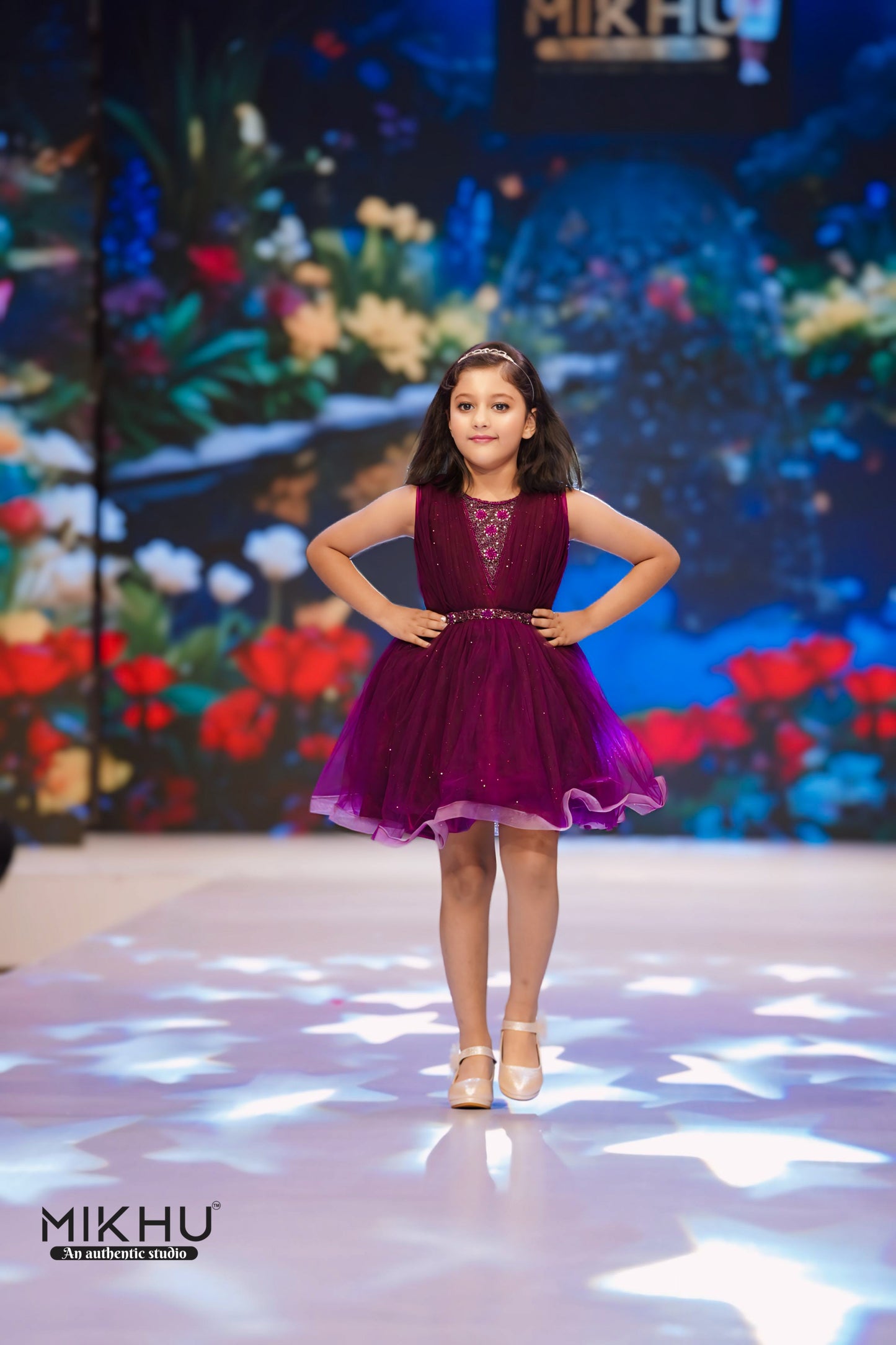 Wine party wear frock KW002