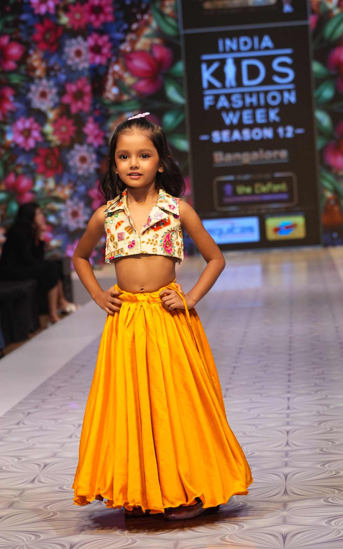 Yellow designer skirt&top RR004