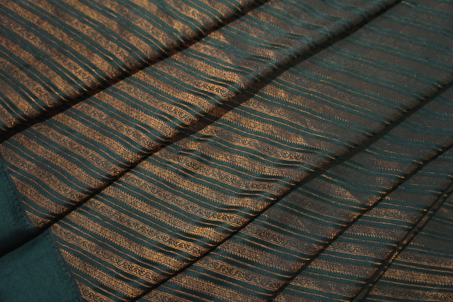 Teal Banarasi Silk Saree BS001