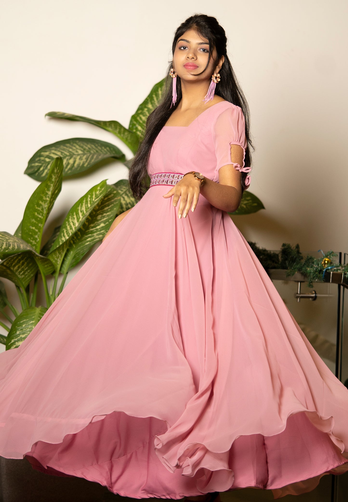 Pink pastel gown GN015