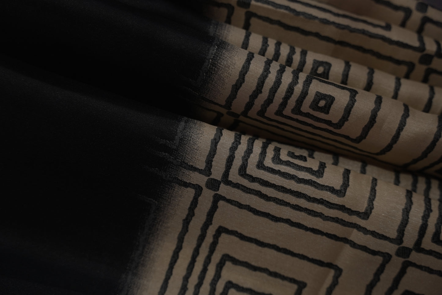BiscuIt & Black Cotton saree CS010