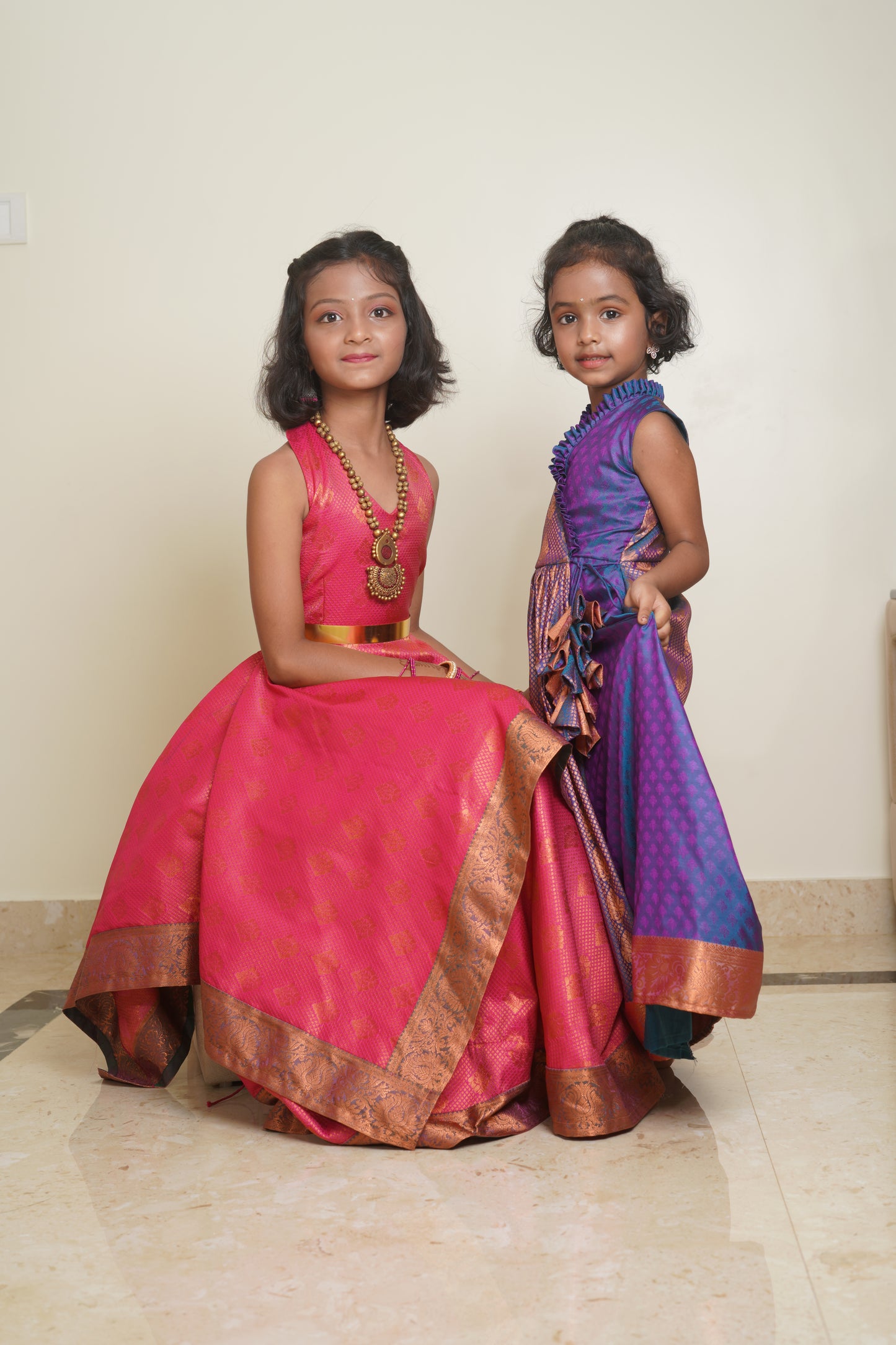 Siblings matching ethnic wear set
