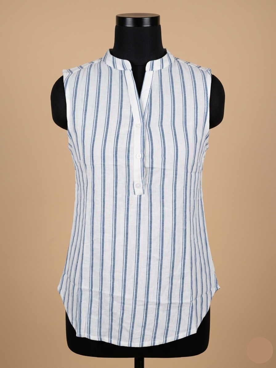 Striped sleeveless top