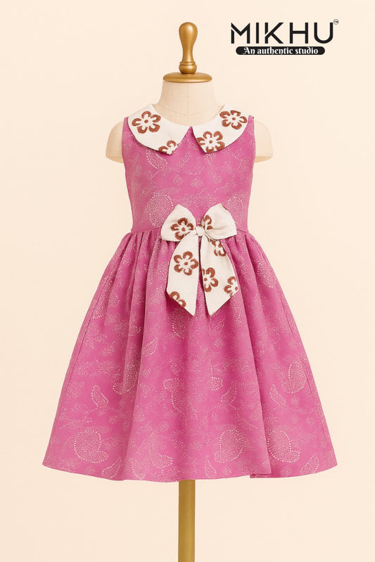 Pink color frock KW036