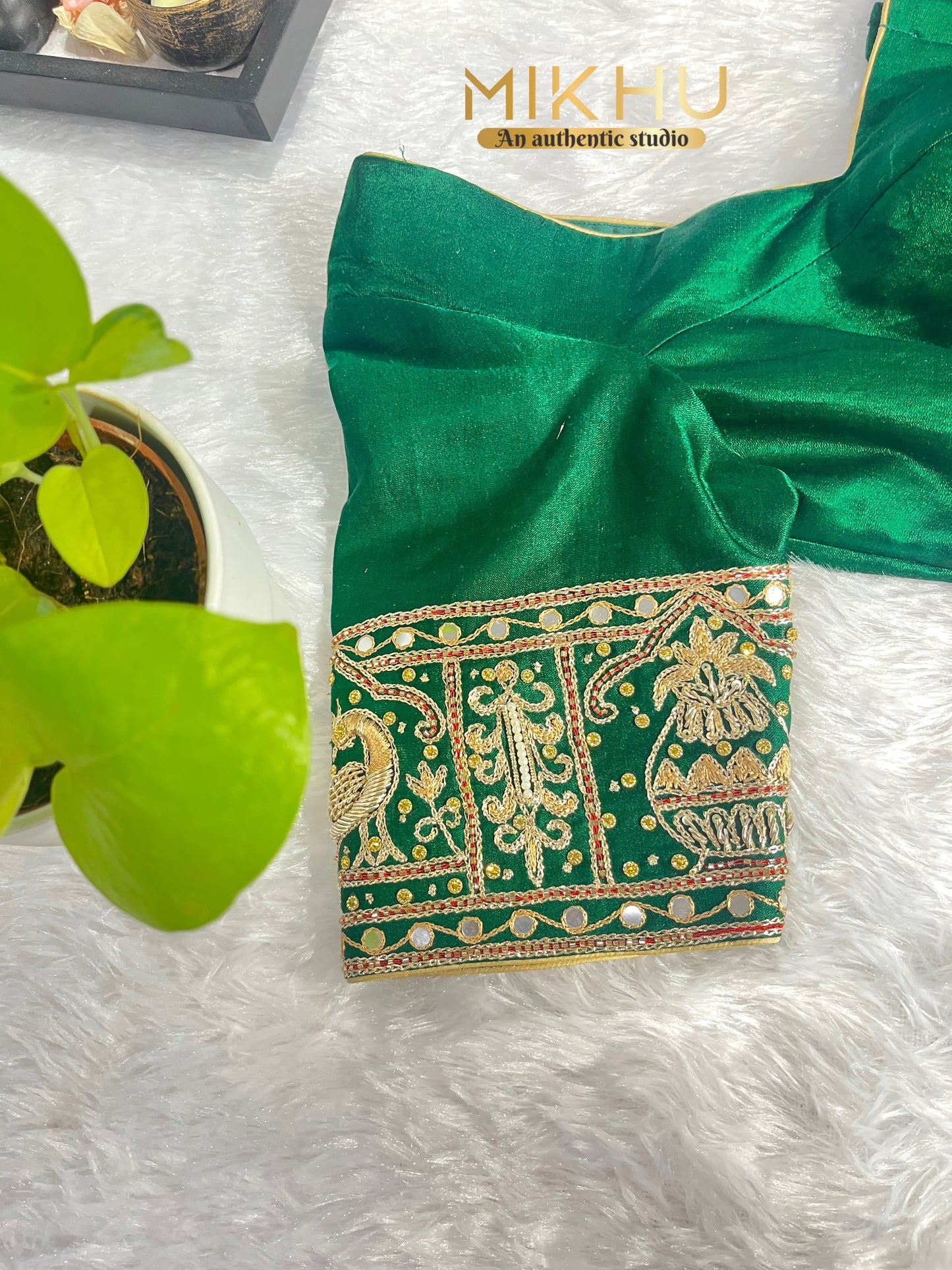 Elegant Aari work handwork blouse