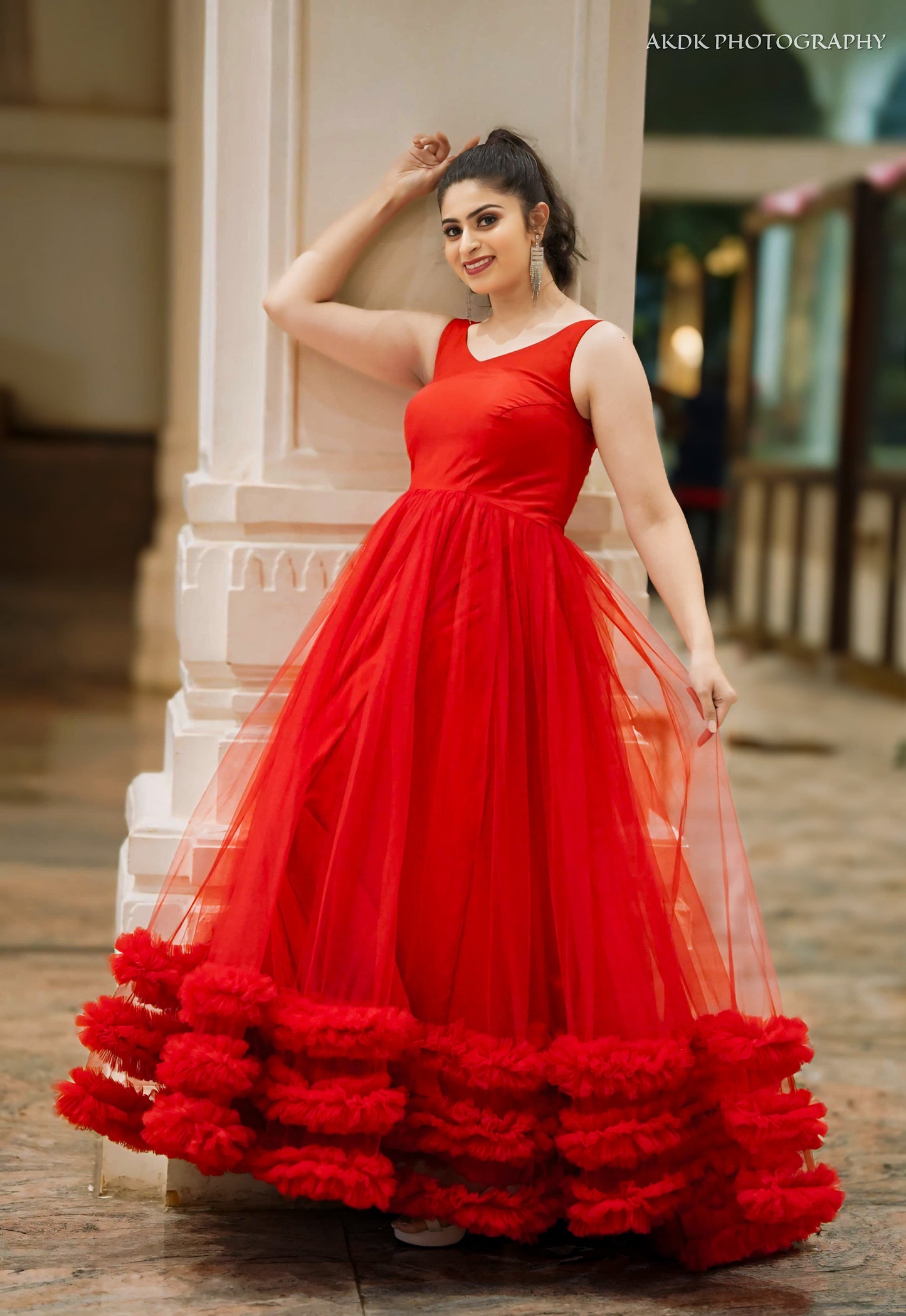Red Party Gown