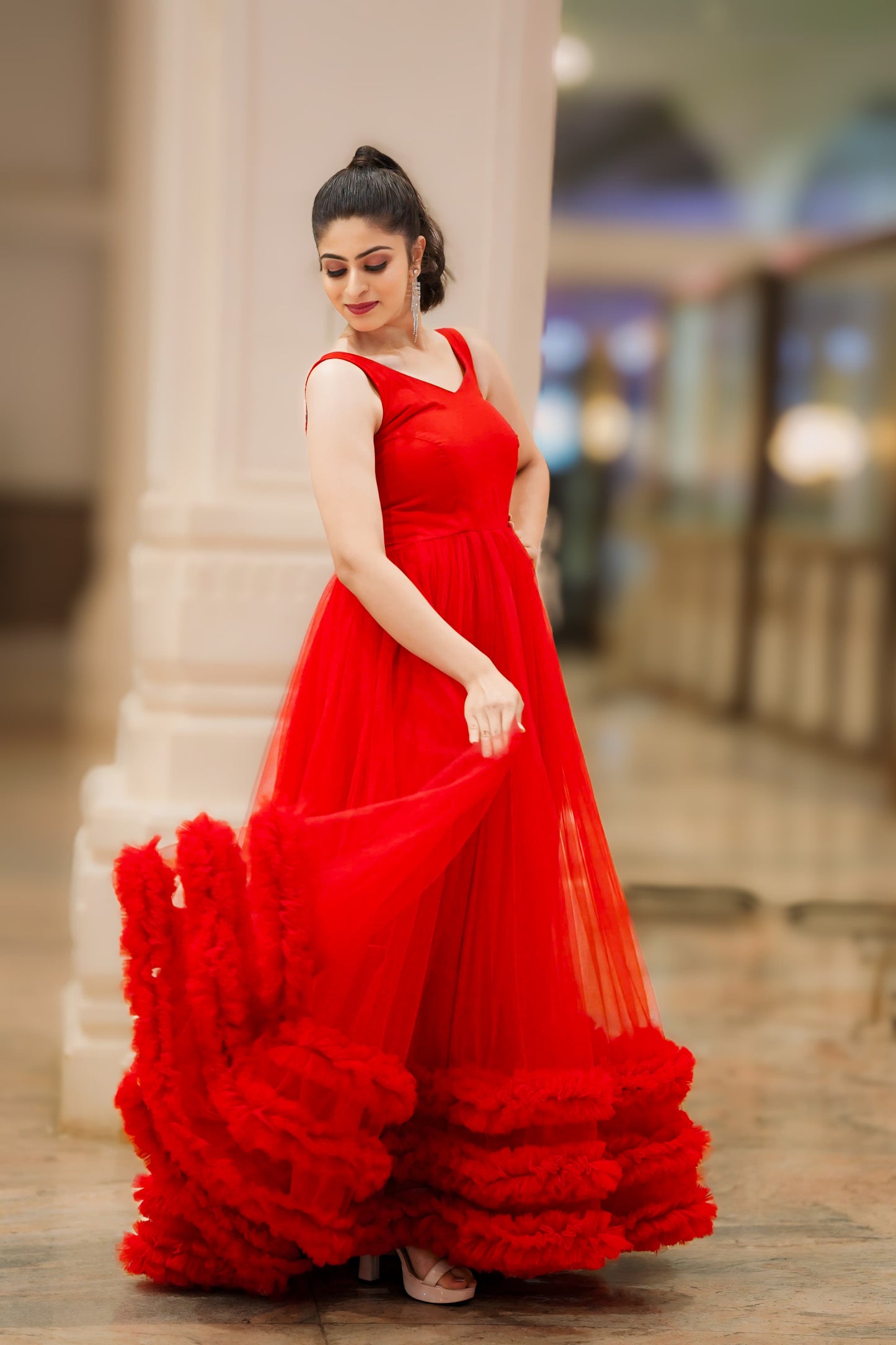 Red Party Gown