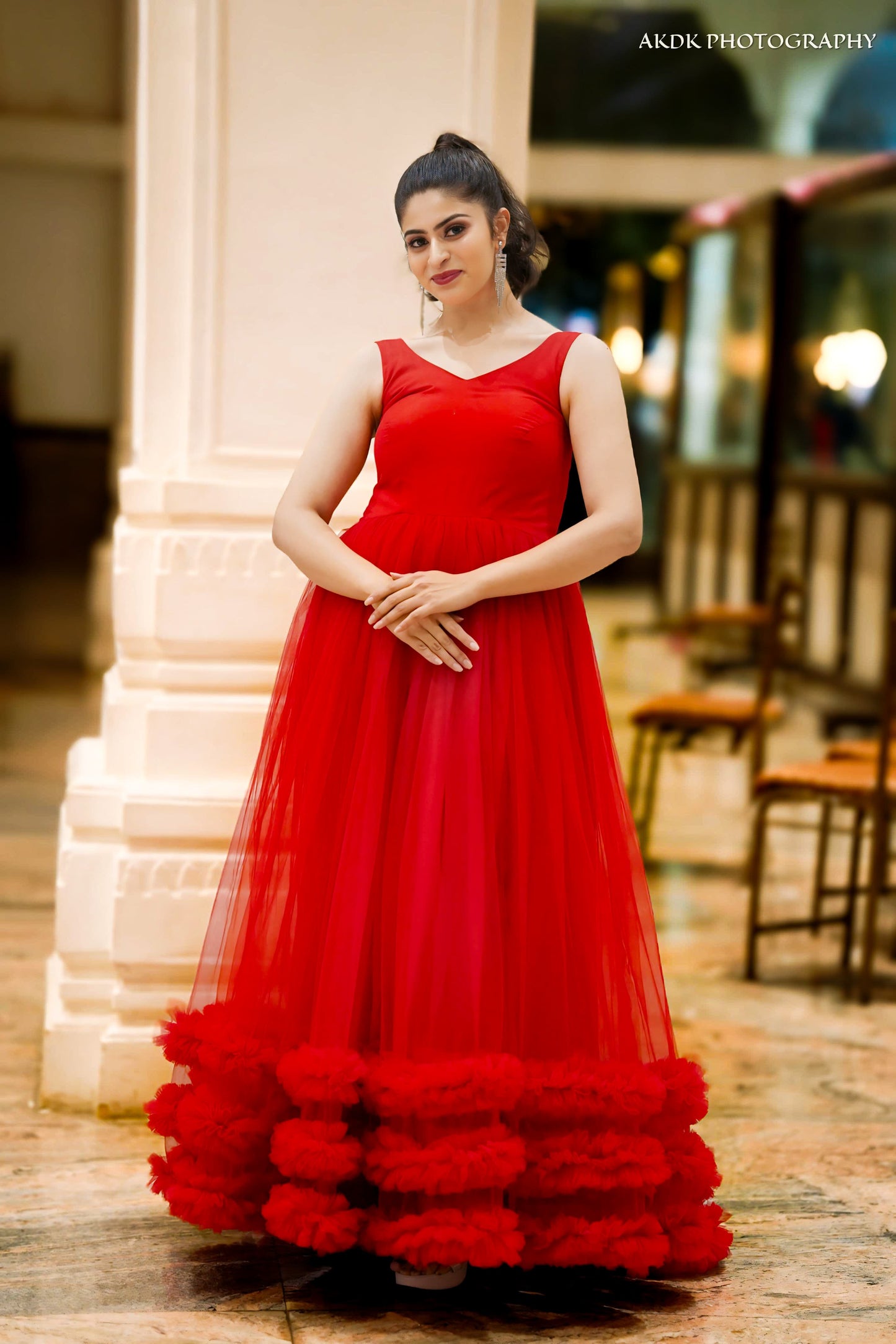 Red Party Gown