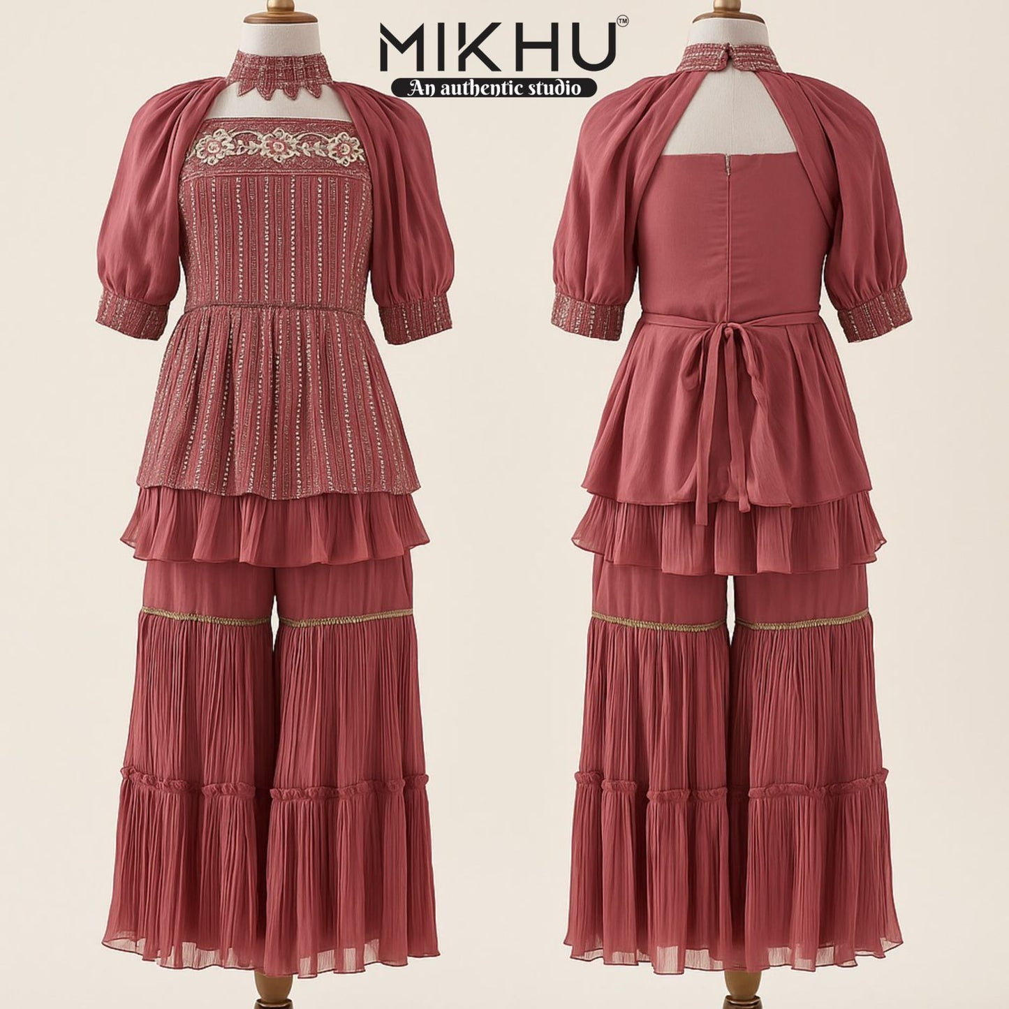 Mauve Sharara set KW043