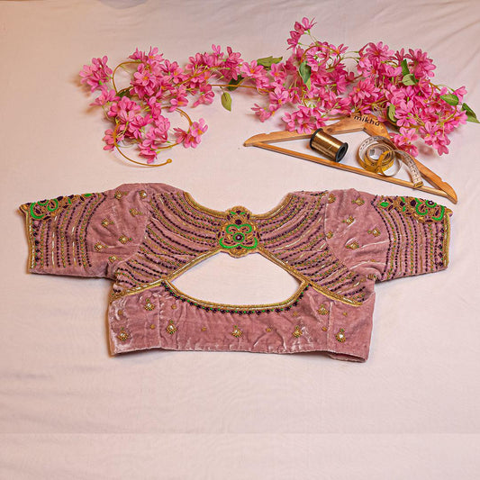 Light pink handwork blouse