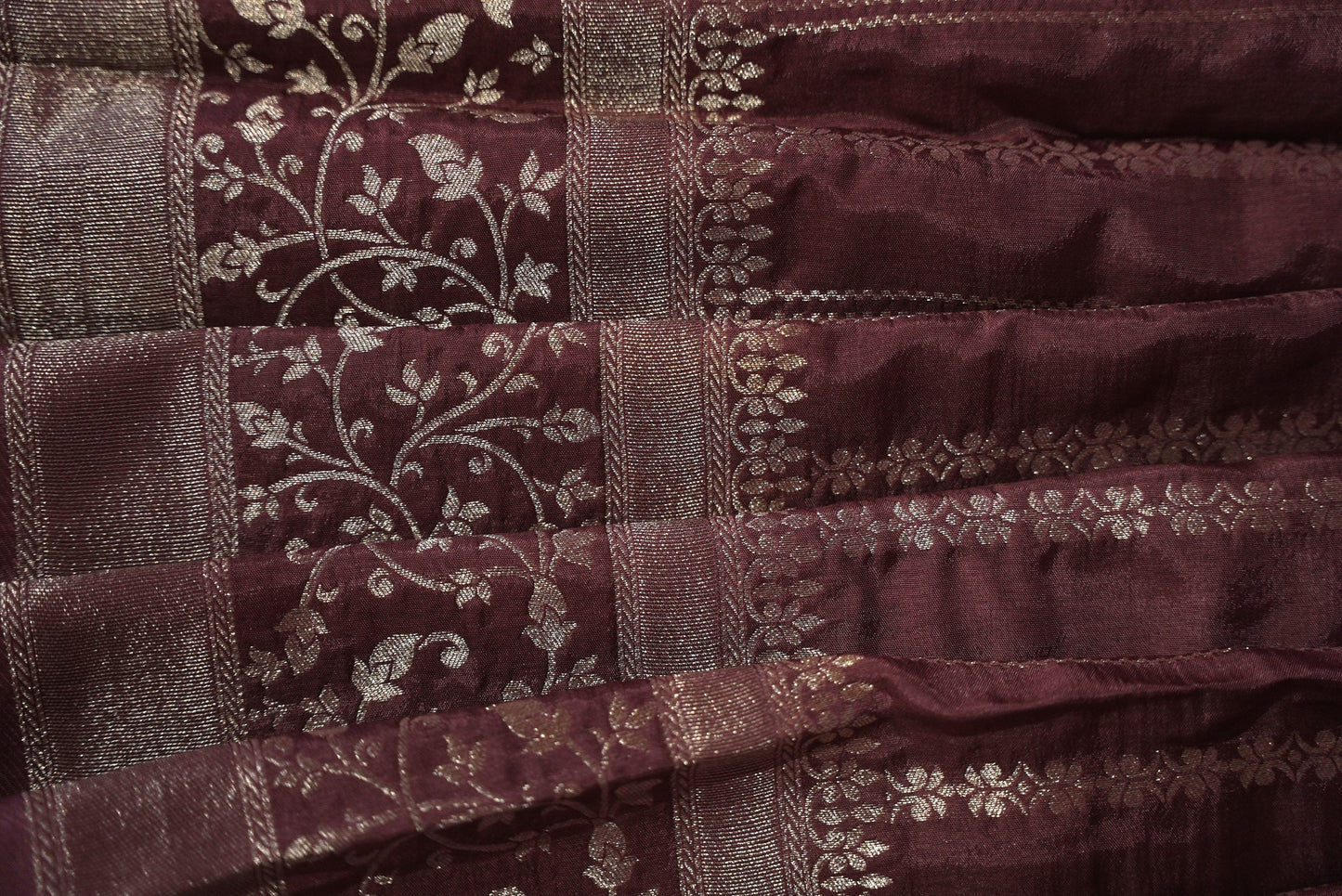 Mauve Banarasi silk saree BS004